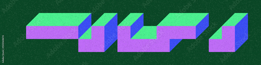 Implementation of Edward Zajec’s “Il Cubo” from 1971. Essentially a Truchet tile set of 8 tiles and rules for placement art illustration Implementation of Edward Zajec’s “Il Cubo” from 1971. Essentially a Truchet tile set of 8 tiles and rules for placement art illustration