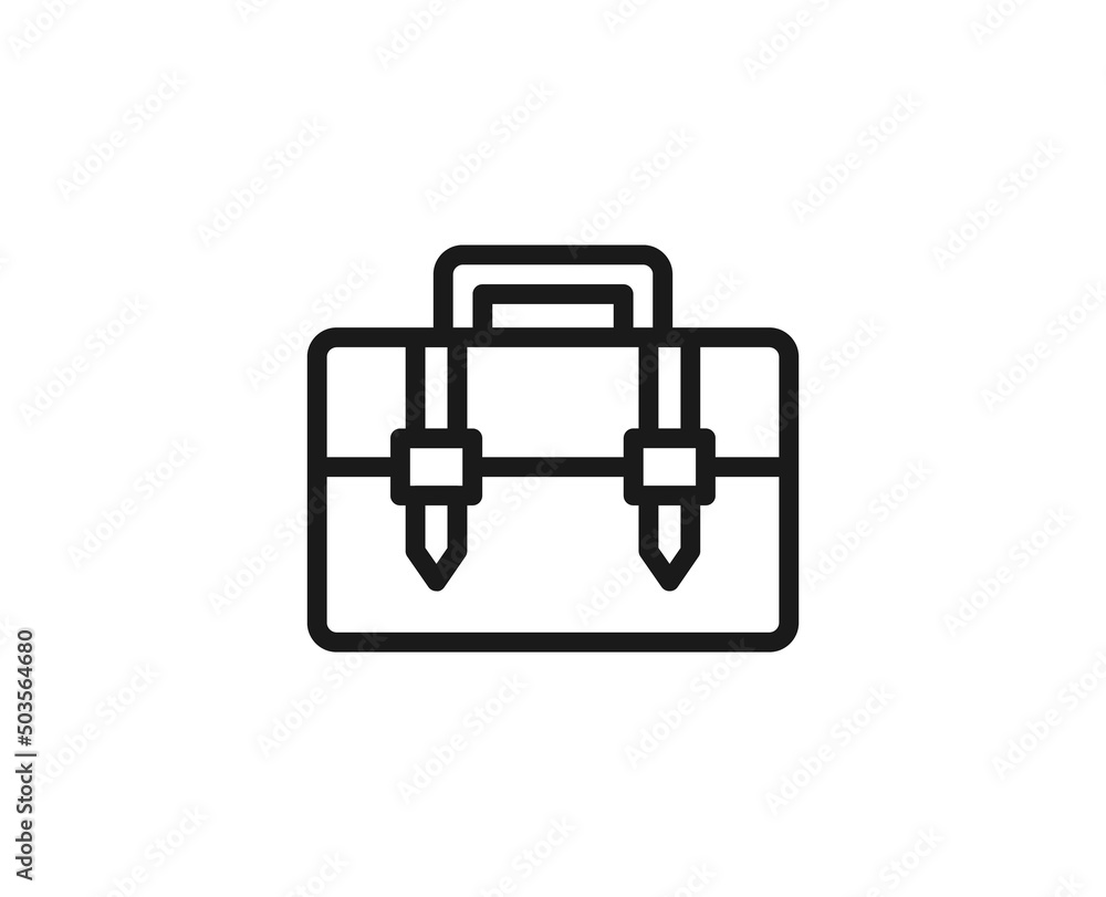 Case line icon on white background Case line icon on white background