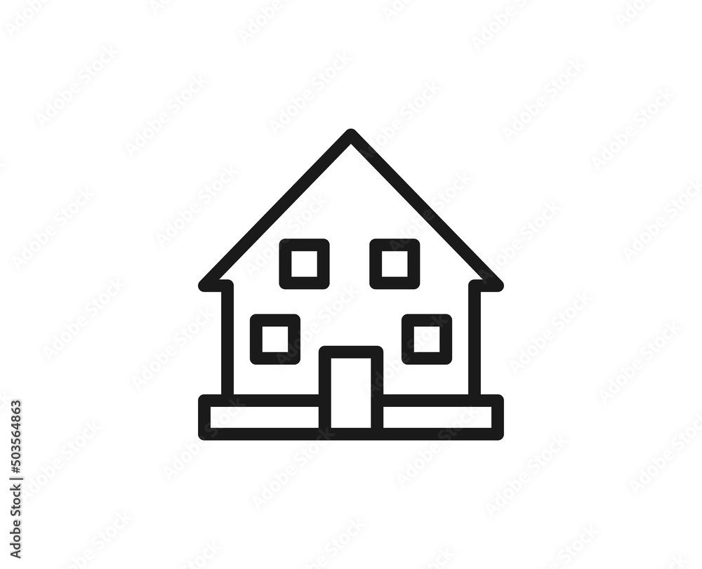 Constraction line icon on white background Constraction line icon on white background