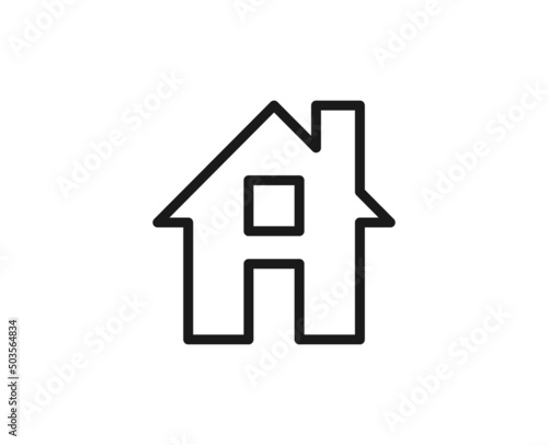 Constraction line icon on white background