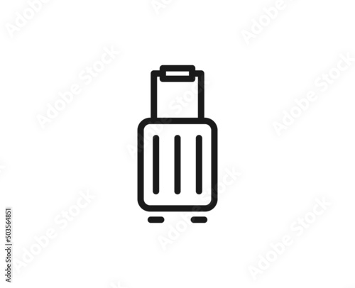 Constraction line icon on white background
