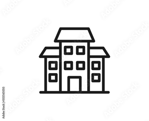 Constraction line icon on white background