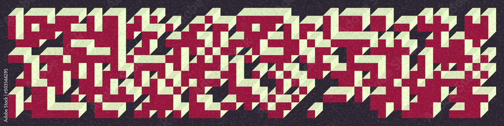 Implementation of Edward Zajec’s “Il Cubo” from 1971. Essentially a Truchet tile set of 8 tiles and rules for placement art illustration Implementation of Edward Zajec’s “Il Cubo” from 1971. Essentially a Truchet tile set of 8 tiles and rules for placement art illustration