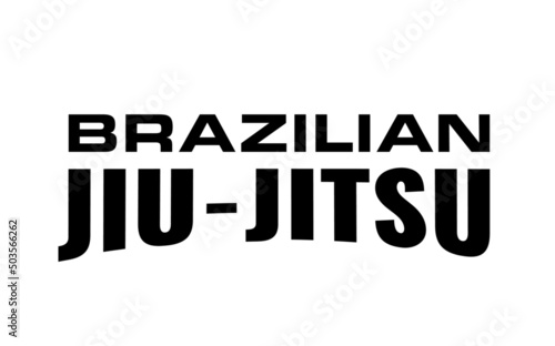 Foto Brazilian Jiu-jitsu text logo
