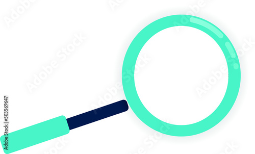 magnifying glass isolated on white