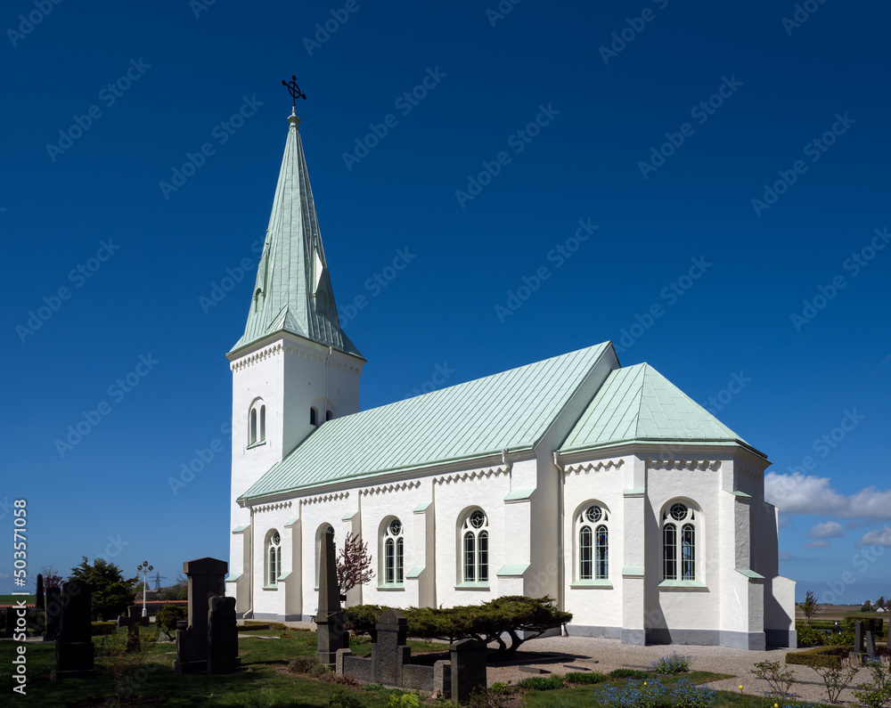 Sodra Akarps church (Södra Åkarps kyrka) is built 1888 and located in Vellinge, Sweden.