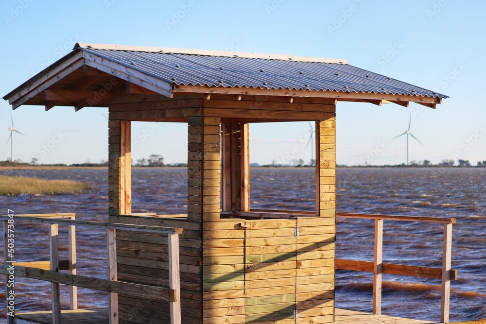 Obraz premium Photograph recorded at the Nautical Park - Lagoa dos Quadros in Capão da Canoa in Rio Grande do Sul, Brazil.