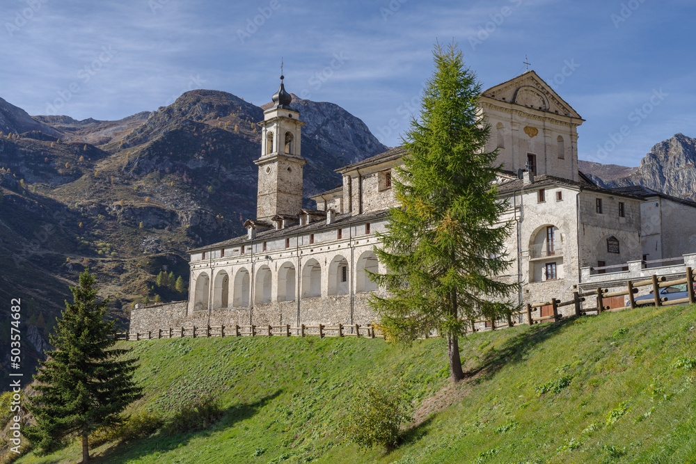 St Magnus sanctuary, Castelmagno, Piedmont region, Italy