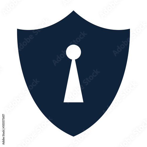 shield blue silhouette