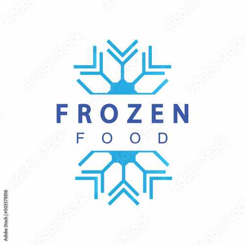 Frozen Food Logo Design Template