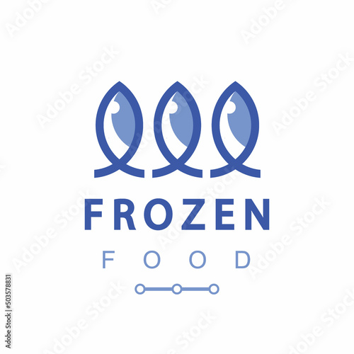 Frozen Food Logo Design Template