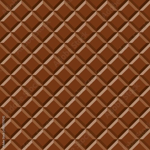 Seamless chocolate bar tile texture background