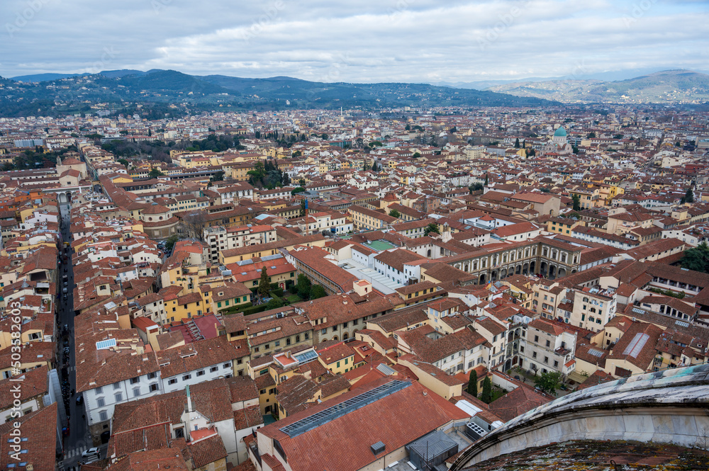View from the height of the city of Florence