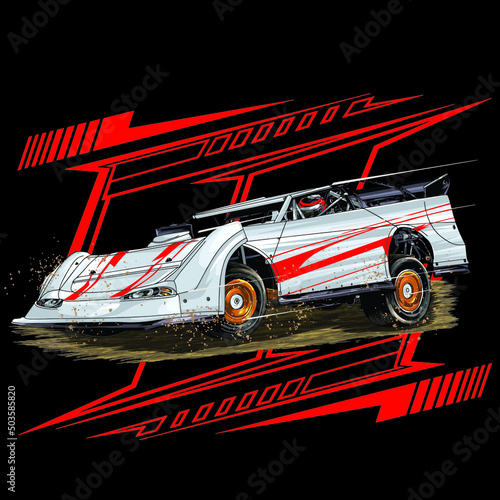 drag race isolated on black background for poster, t-shirt print, business element, social media content, blog, sticker, vlog, and card. vector illustration.
