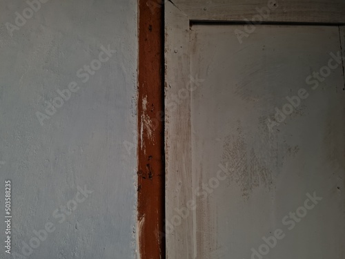 White and brown wooden window textured background