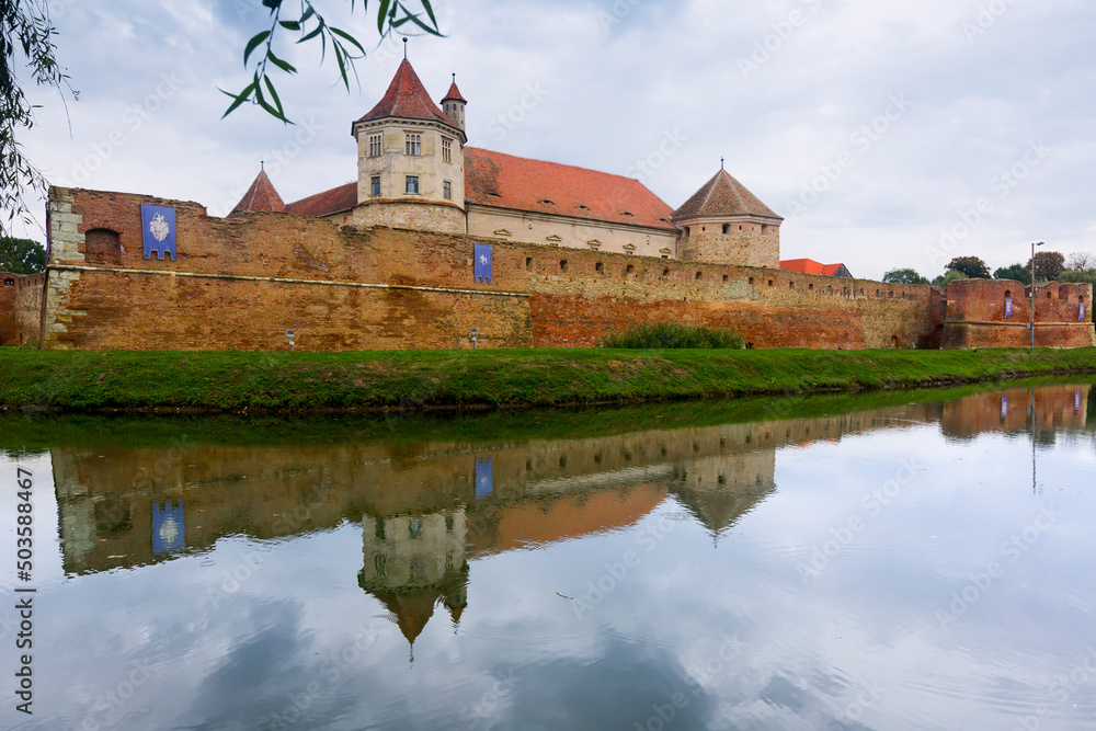 Image of Castle in Fagaras in Romania.