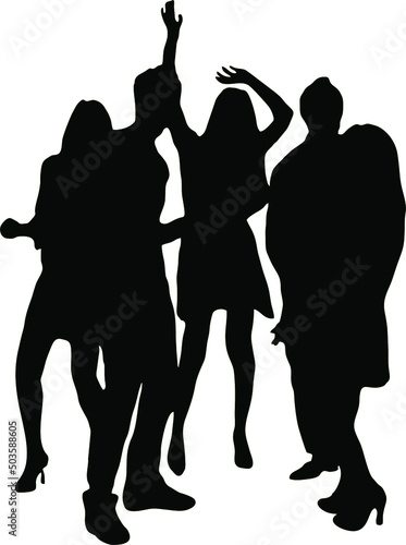 vector illustration karate dancing and muaythai