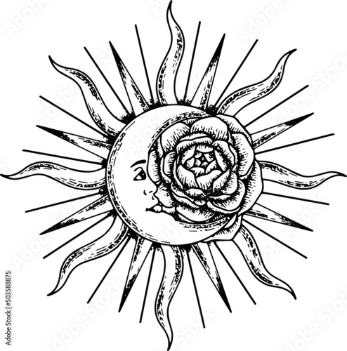 Moon Sun Flower