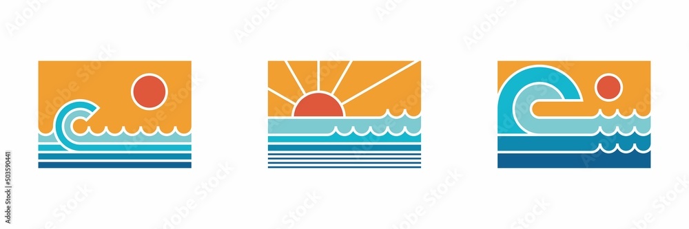 Sun & Sea Summer Illustrations 6 Sun & Sea Summer Illustrations 6