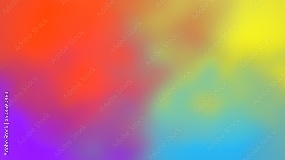 Blurred gradient gradation abstract background smooth liquid transition of rainbow colors concept with smooth movement and copy space
