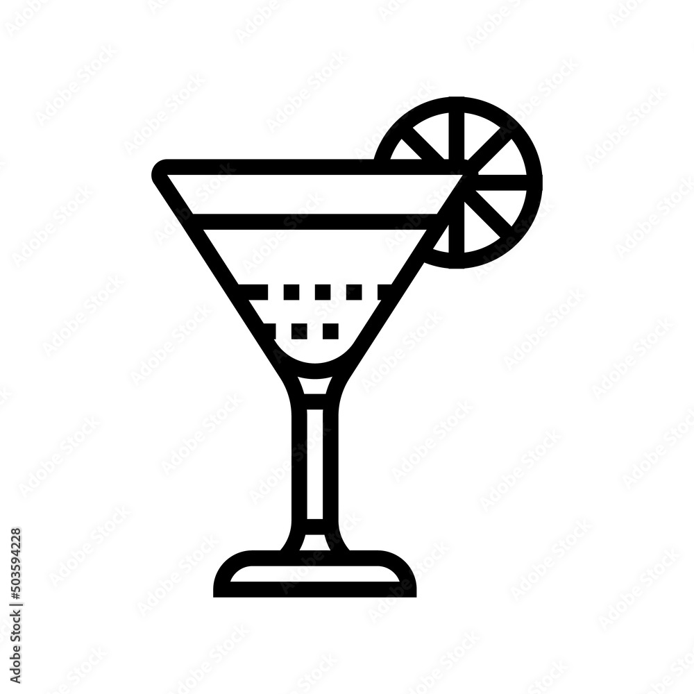 cocktail lemon ingredient line icon vector. cocktail lemon ingredient sign. isolated contour symbol black illustration cocktail lemon ingredient line icon vector. cocktail lemon ingredient sign. isolated contour symbol black illustration