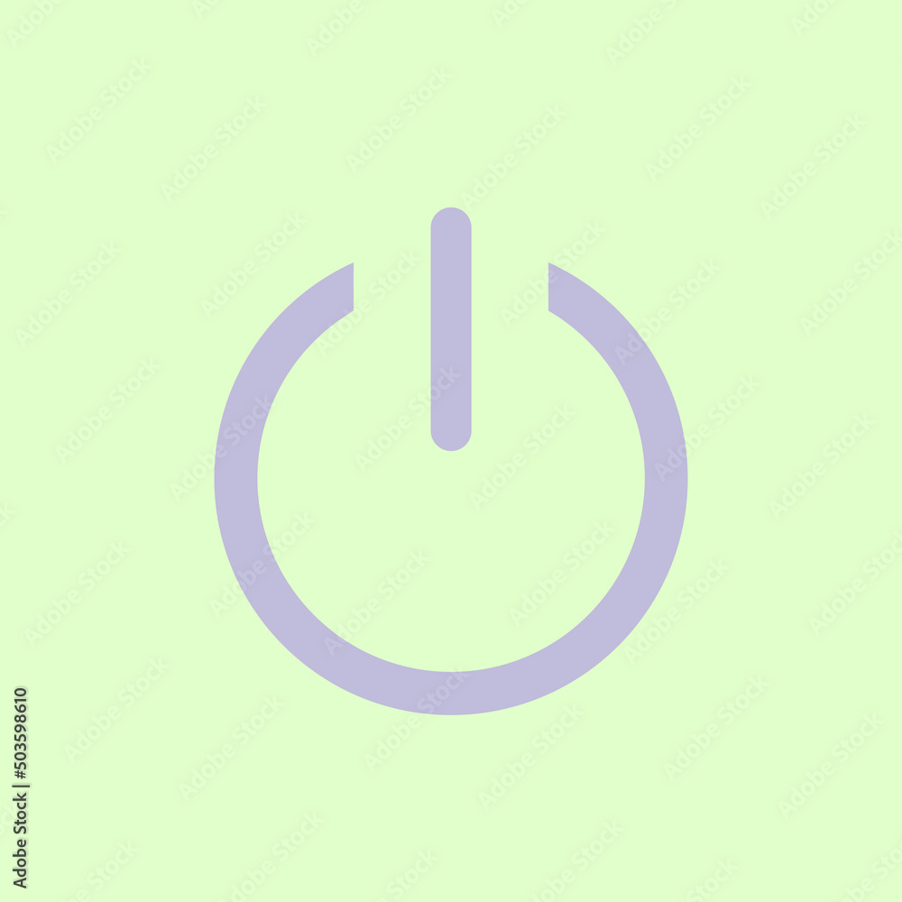 Vector image of power button Vector image of power button