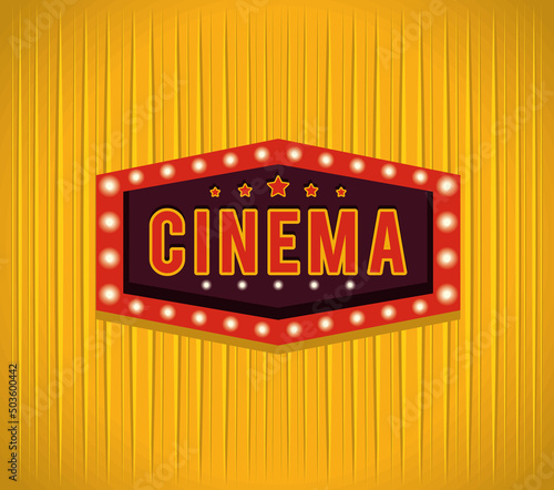 cinema label poster