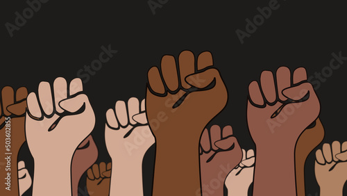Fotografija Digital illustration of a black lives matter poster