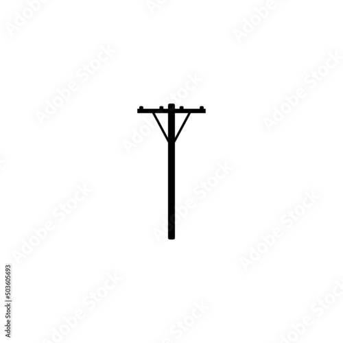 power pole icon vector drawing