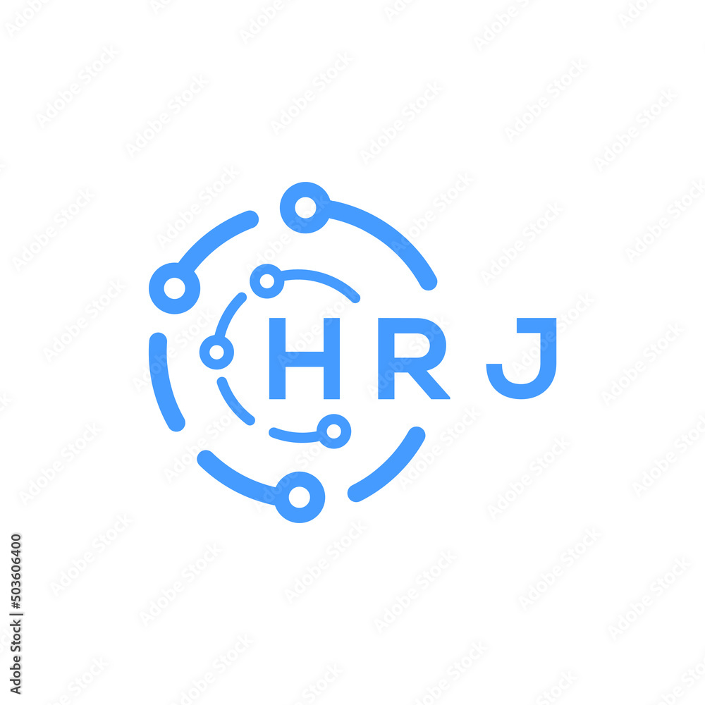 HRJ technology letter logo design on white background. HRJ creative initials technology letter logo concept. HRJ technology letter design. HRJ technology letter logo design on white background. HRJ creative initials technology letter logo concept. HRJ technology letter design.