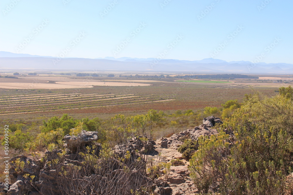 South Africa, Landscape with mountains in background