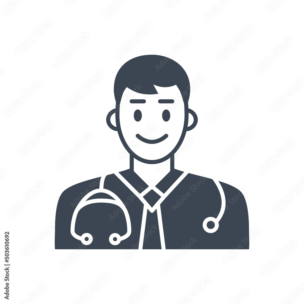 Doctor related vector glyph icon Doctor related vector glyph icon