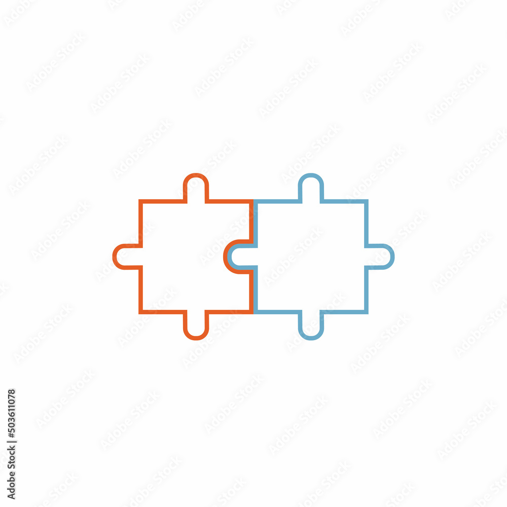 Puzzle vector icon illustration background Puzzle vector icon illustration background
