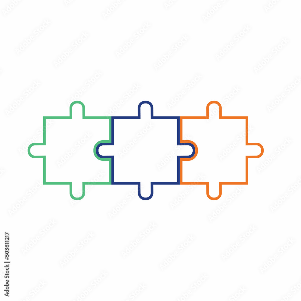 Puzzle vector icon illustration background Puzzle vector icon illustration background