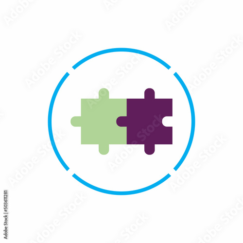 Puzzle vector icon illustration background