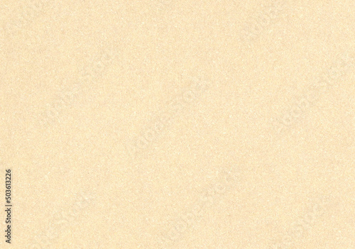 Highly detailed high resolution close up uncoated paper texture background sand brown beige smooth fine grain fiber with copy space for text presentation wallpaper or mockup