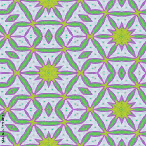 Abstract oil painting ornam...