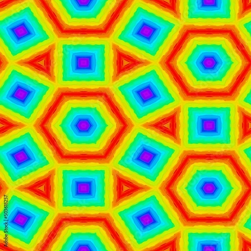 Abstract oil painting ornam...