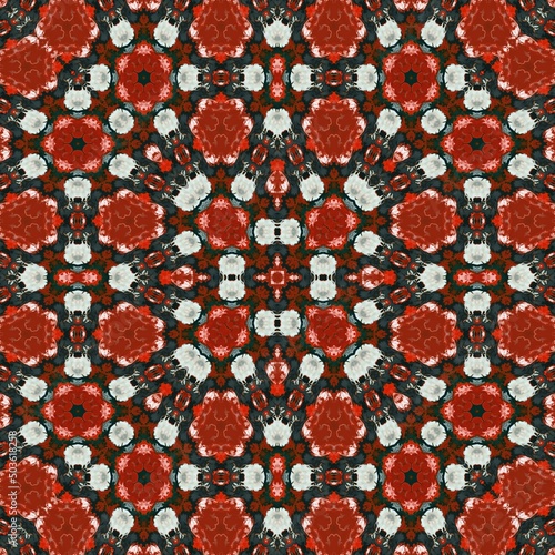 Abstract oil painting ornam...