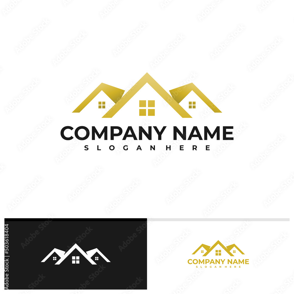 House logo vector template, Creative House logo design concepts