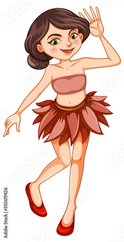 Beauty fairy on a white background