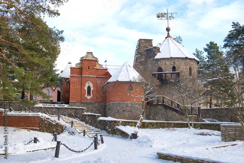 February day at the children's town in honor of Hans Christian Andersen (Andersengrad). Leningrad region photo