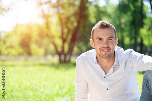 Young man in the park