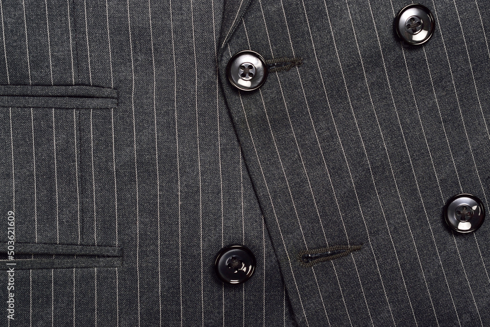 Top View of Double Breasted Pinstripe Suit Top View of Double Breasted Pinstripe Suit