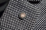 Closeup of Lapel Pin on Blazer