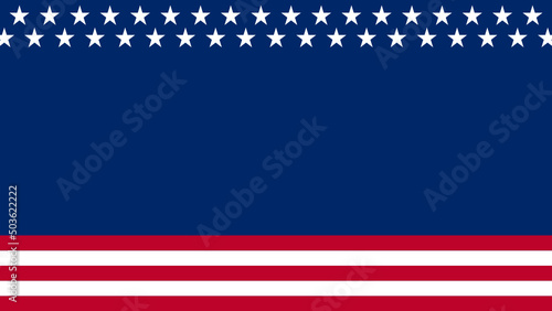 editable american flag background with copy space for poster, banner and social media template