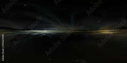 Obraz na płótnie nebula with stars, 8K 360 degree panorama (glowing colourful 3d space environment render map, spherical equirectangular hdri background) w salonie