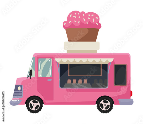sweet cupcake food truck