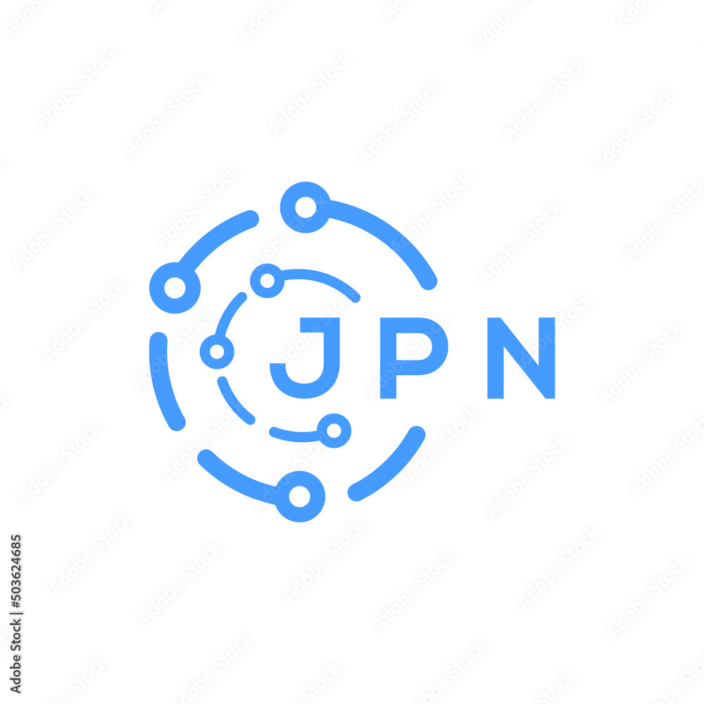 JPN technology letter logo design on white background. JPN creative initials technology letter logo concept. JPN technology letter design. JPN technology letter logo design on white background. JPN creative initials technology letter logo concept. JPN technology letter design.