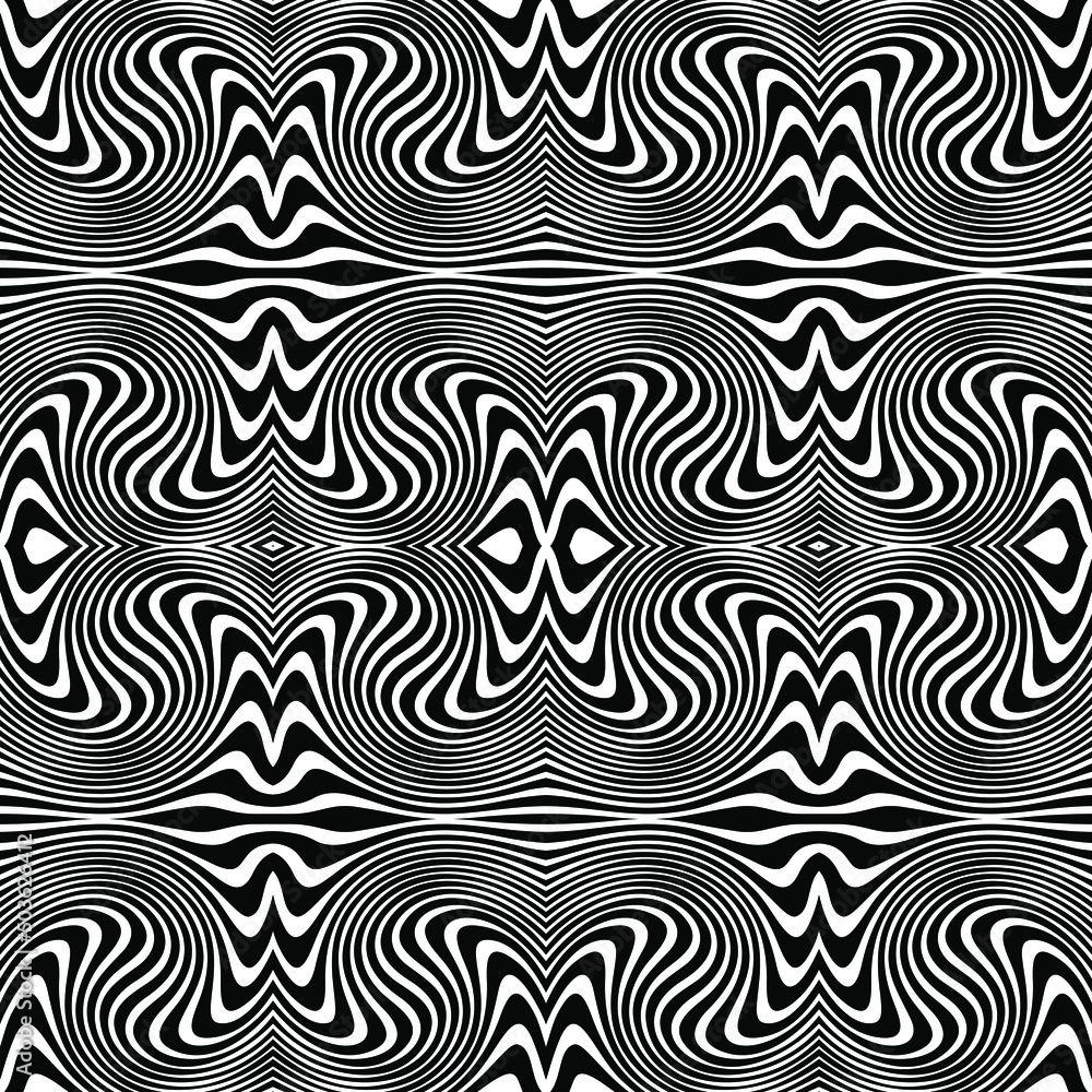 The geometric pattern by stripes . Seamless vector background. Black texture.Straight, diagonal, oblique lines (seamless background, pattern).Vector seamless pattern. Abstract op art texture .